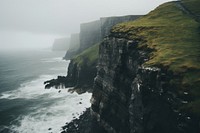 Cliffs in ireland outdoors nature ocean.
