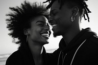 Aesthetic happy black couple photography portrait adult. AI generated Image by rawpixel.