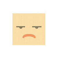 Annoyed face emoji anthropomorphic representation creativity. AI generated Image by rawpixel.