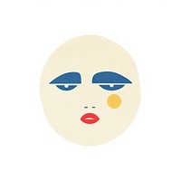 Cold face emoji logo white background creativity. AI generated Image by rawpixel.