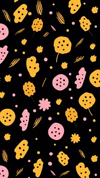 Cute cookie pattern backgrounds line. AI generated Image by rawpixel.
