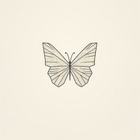 Butterfly icon drawing animal sketch.