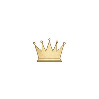 Gold crown icon white background accessories accessory.