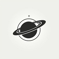Saturn icon astronomy shape space.