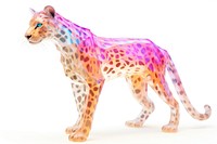 Cheetah iridescent wildlife leopard animal.
