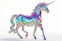 Unicorn iridescent animal mammal horse.