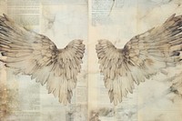 Angel wings border backgrounds paper bird.