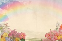 Rainbow border backgrounds painting outdoors.