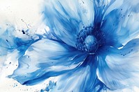 Blue abstract watercolor flower nature petal inflorescence.
