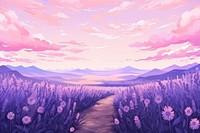 Lavender field landscape backgrounds lavender.