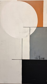 Minimal space abstract painting wall art.