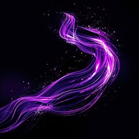 Light effect in liquid shape purple nature night.