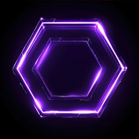 Light hexagon purple technology night.
