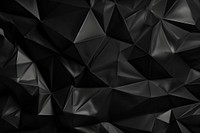 Low poly plastic wrap black backgrounds abstract.