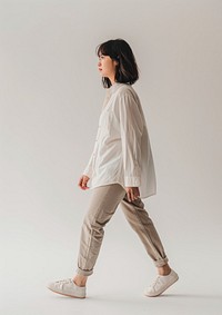 Photo of woman footwear walking sleeve.