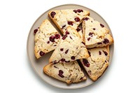 A Plate of Cranberry Scones plate cranberry scone.
