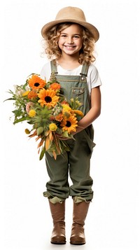 Florist sunflower gardening portrait. AI generated Image by rawpixel.