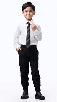 Corporate standing necktie uniform. AI generated Image by rawpixel.