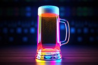 3D render of beer icon glass drink refreshment.