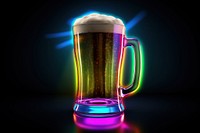 3D render of beer icon glass drink lager.