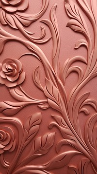 Vine bas relief small pattern oil paint art wallpaper rose.