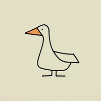 Drawing of a duck animal goose bird.