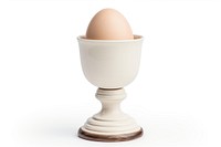 Pottery off-white Egg cup egg goblet glass.