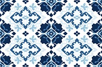 Tile pattern of geometric patern backgrounds blue art.