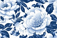 Tile pattern of peony patern backgrounds porcelain flower.