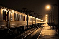 Photography of transportation vehicle railway station.