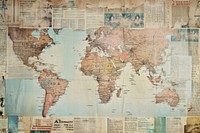 World map backgrounds newspaper topography.