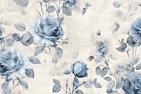 Blue roses backgrounds pattern flower.
