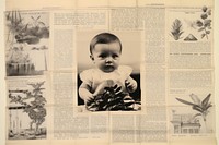 Infant newspaper portrait plant.