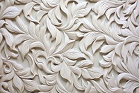 Bas relief mortif pattern art wallpaper white.