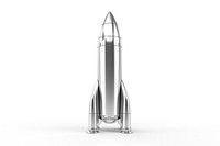 Missile rocket white background architecture.