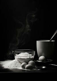 Aesthetic Photography of baking spoon black white.