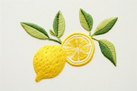 Lemon pattern fruit plant.