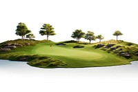 Golf course nature landscape outdoors. AI generated Image by rawpixel.