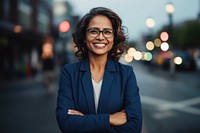 South asian businesswoman adult smile happy.