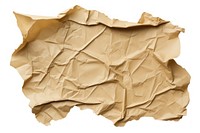 Ripped brown paper backgrounds crumpled white background.