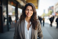 South Asian businesswoman portrait jacket adult.