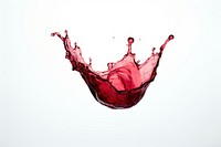 Red wine splashing glass drink.