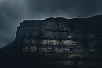 Dark background cliff architecture mountain.
