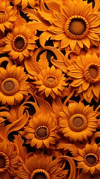 Sunflower pattern petal plant.