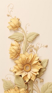 Pattern flower art wallpaper.