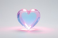 Heart illuminated abstract glowing.