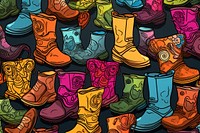 Boots art backgrounds footwear.