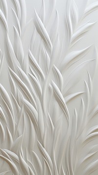 White grass bas relief pattern wall backgrounds creativity.