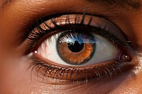 Eye skin cosmetics portrait. AI generated Image by rawpixel.