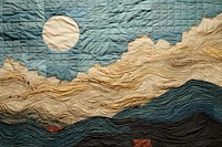 Moon pattern textile craft.